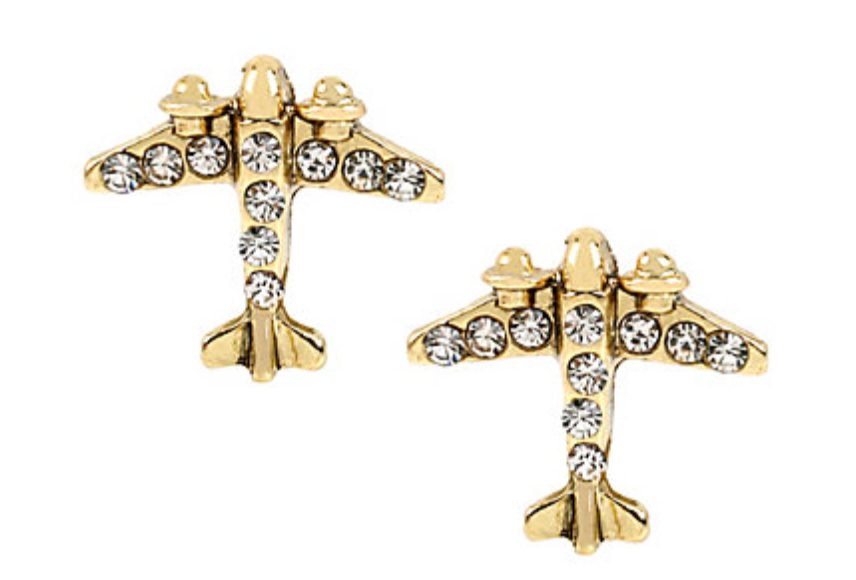 Airplane earrings